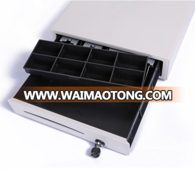 Electronic Metal Locking Cash Drawer With 4 Bill Trays And 8coin Trays